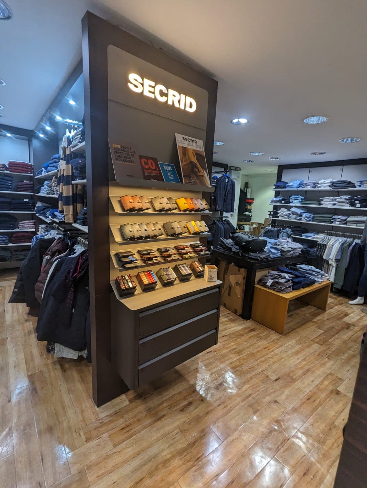 Secrid wall feature installation